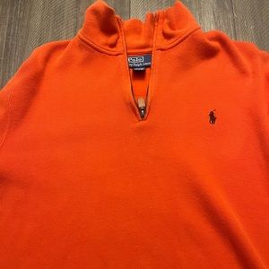 Ralph Lauren orange zip up pullover